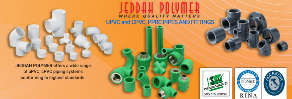 Jeddah Polymer cpvc Pipes and fittings price dealer shops suppliers in Karachi